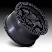 KMC KM550 Riot SBL Satin Black Custom Truck Wheels 2